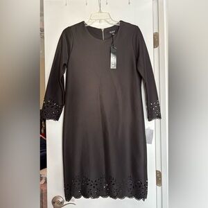 NWT Allen B. By Allen Schwartz Black Scuba Dress